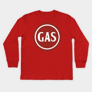 Retro Gasoline Station Kids Long Sleeve T-Shirt